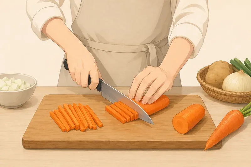 칼질과 재료 손질의 기본기