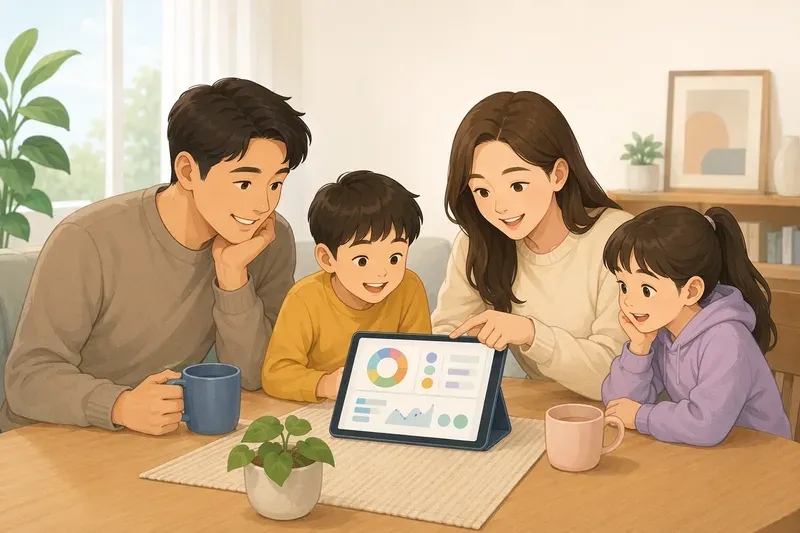 가족이 함께 쓰는 가계부 운영법