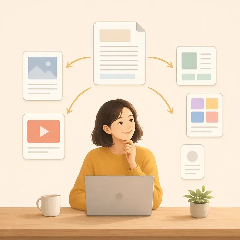 하나의 글을 여러 콘텐츠로 바꾸기