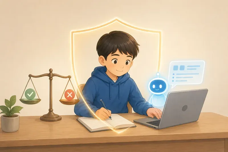 숙제와 수행평가에서 지켜야 할 선