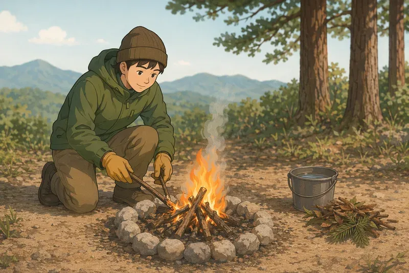 불 피우기의 원리와 안전한 관리