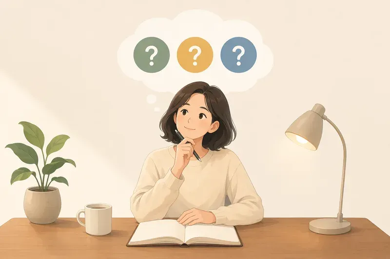 하루를 붙잡는 세 가지 질문