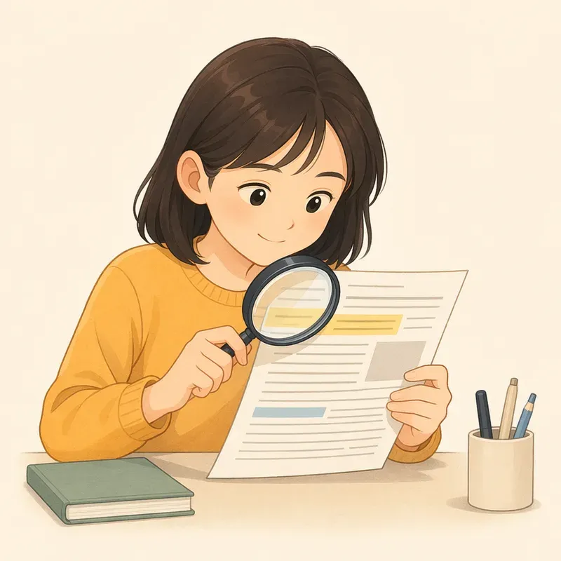 세부 정보와 근거 찾기