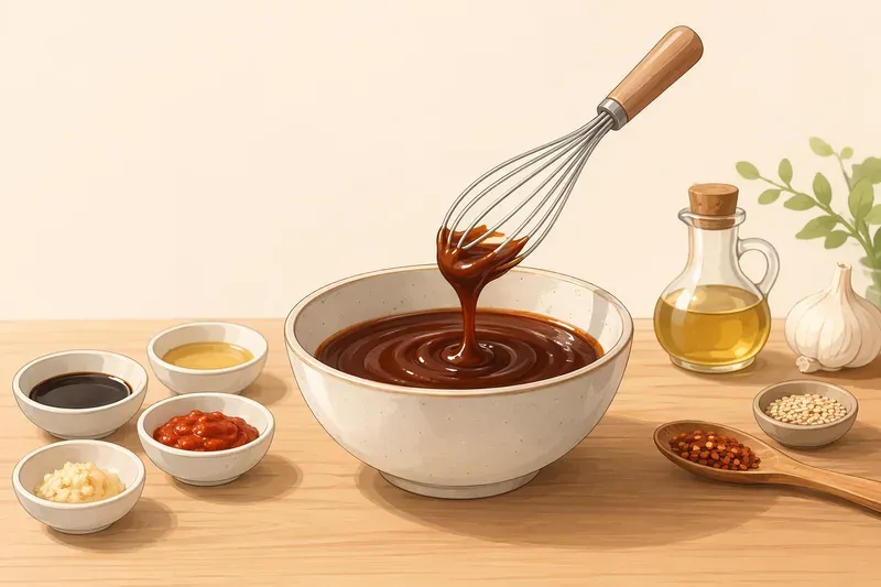 양념장과 소스로 맛의 방향 잡기