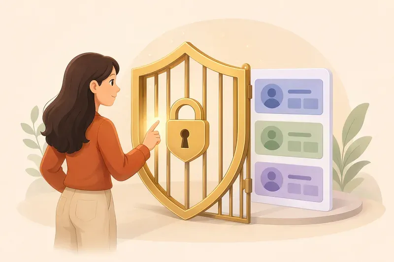 권한, 미들웨어, 사용자별 데이터 보호