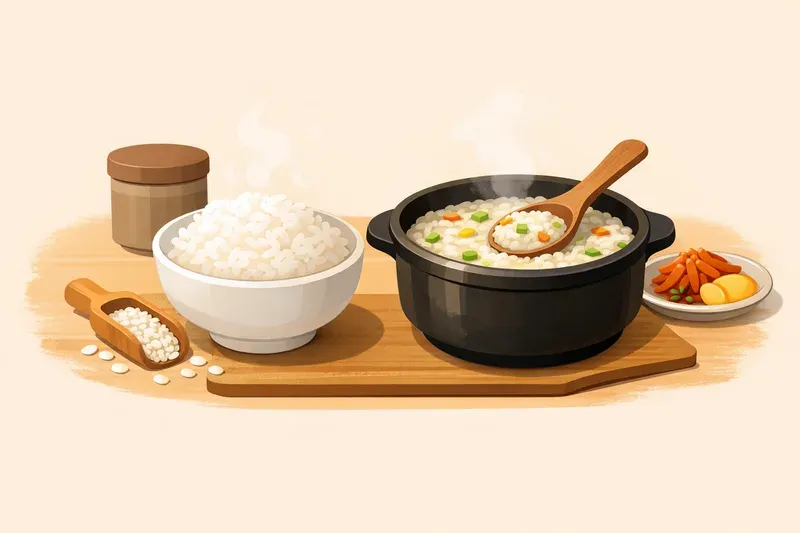 밥과 죽으로 시작하는 기본기