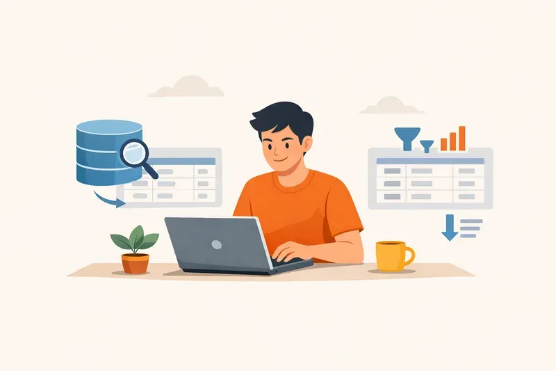 SQL의 기본 골격 익히기