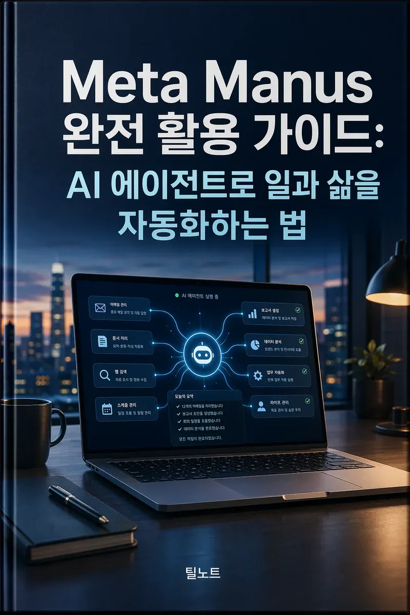 Meta Manus 완전 활용 가이드: AI 에이전트로 일과 삶을 자동화하는 법