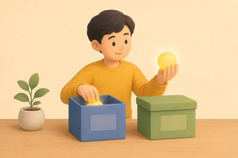 값을 담는 상자, 변수와 상수