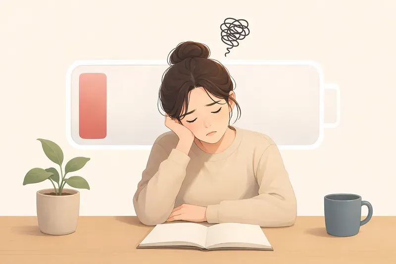 번아웃 직전의 몸이 보내는 신호 읽기