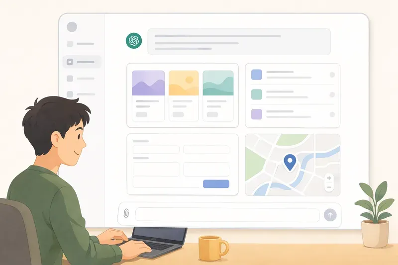 위젯 UI와 Apps SDK UI 컴포넌트 만들기