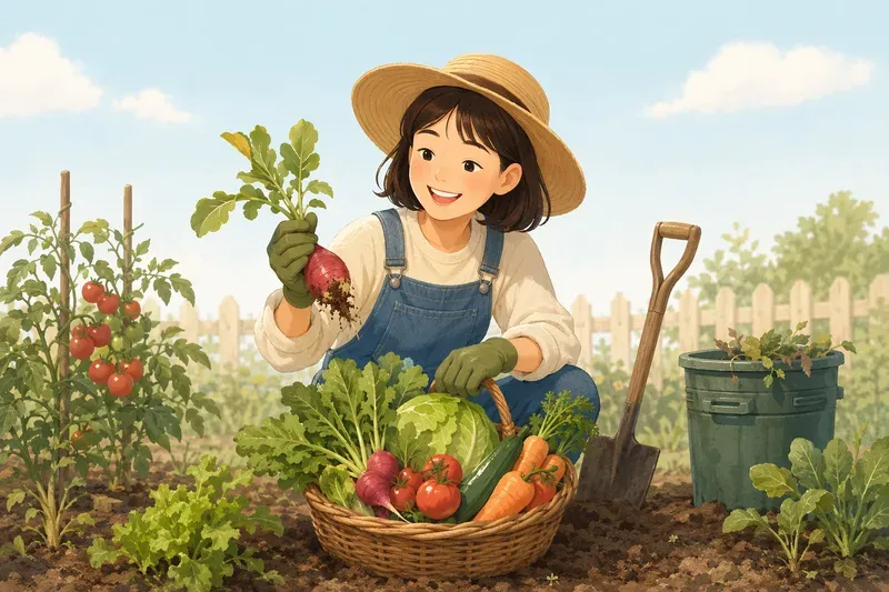 수확, 정리, 다음 시즌 준비