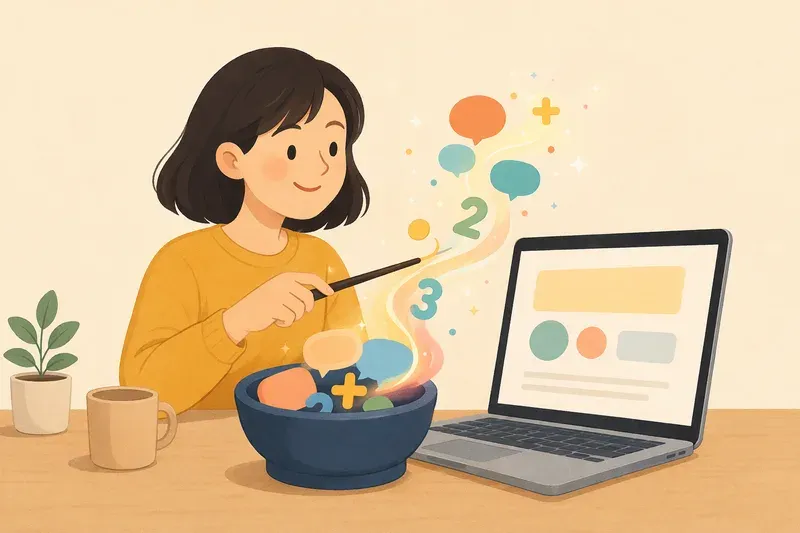 문자와 숫자로 화면에 의미 만들기