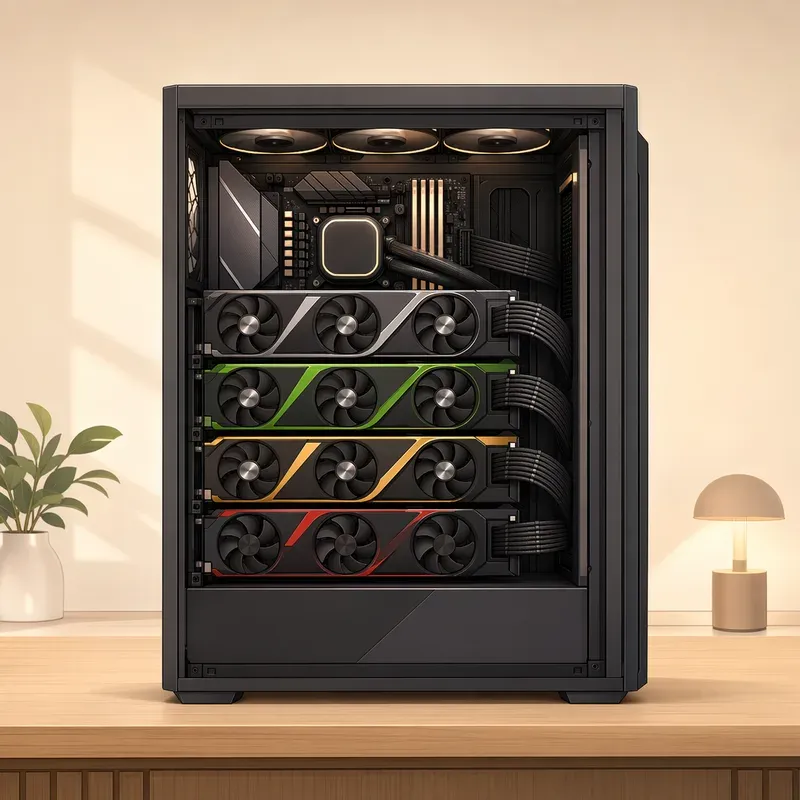 소비자용 멀티 GPU 워크스테이션 만들기