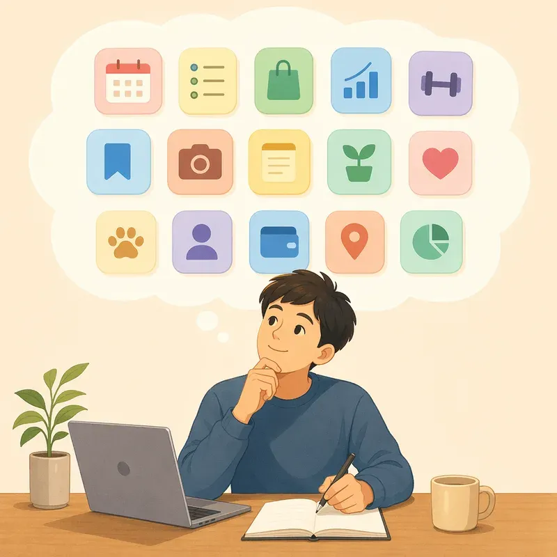 내 업무와 일상에서 앱 후보 찾기
