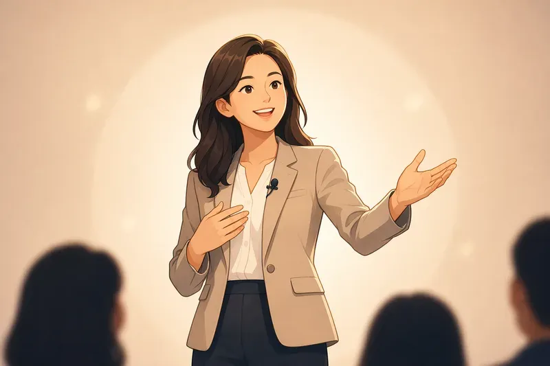 몸짓과 시선으로 메시지에 힘 싣기