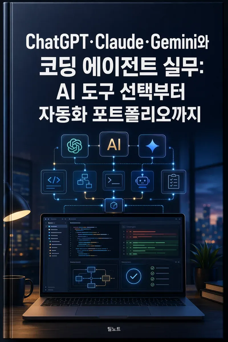 AI 교육 5권 : ChatGPT·Claude·Gemini와 코딩 에이전트 실무: AI 도구 선택부터 자동화 포트폴리오까지