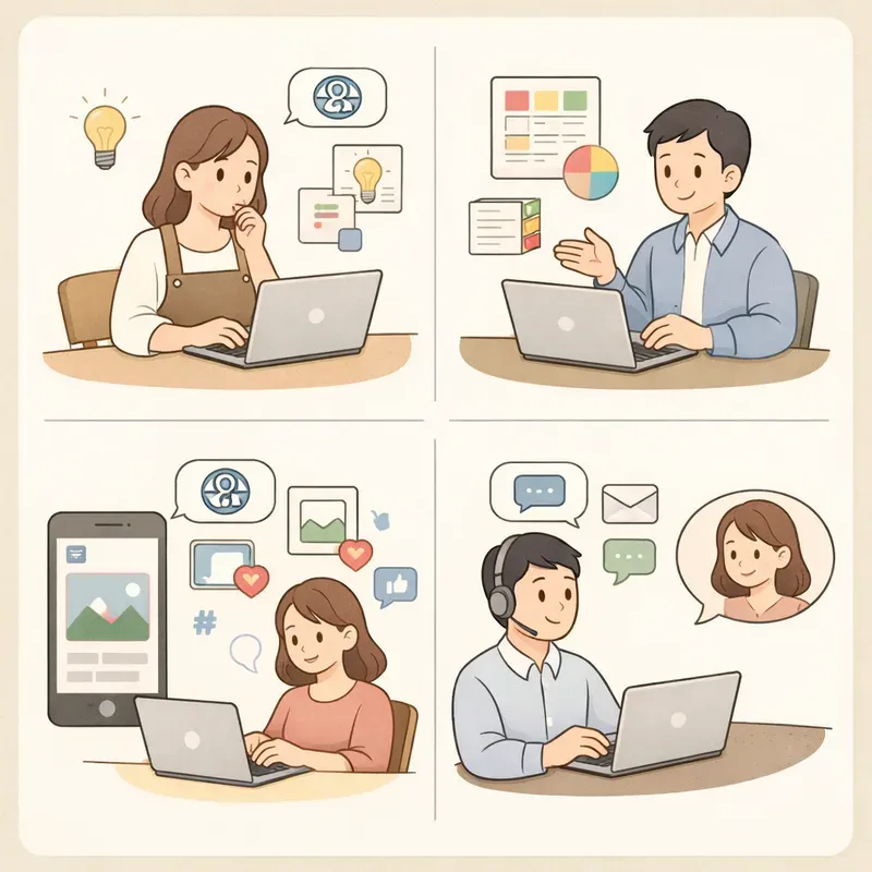 직장인과 자영업자를 위한 실전 4: 기획, 마케팅, 고객 응대
