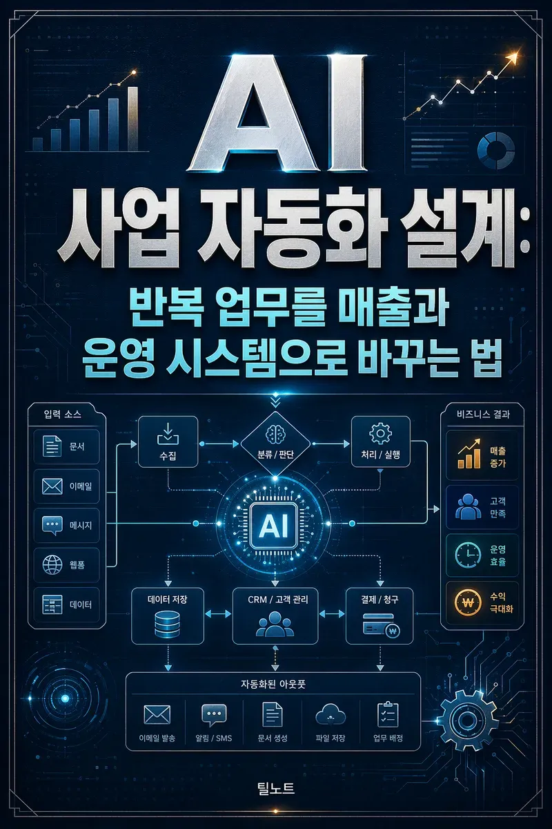 AI 사업 자동화 설계: 반복 업무를 매출과 운영 시스템으로 바꾸는 법