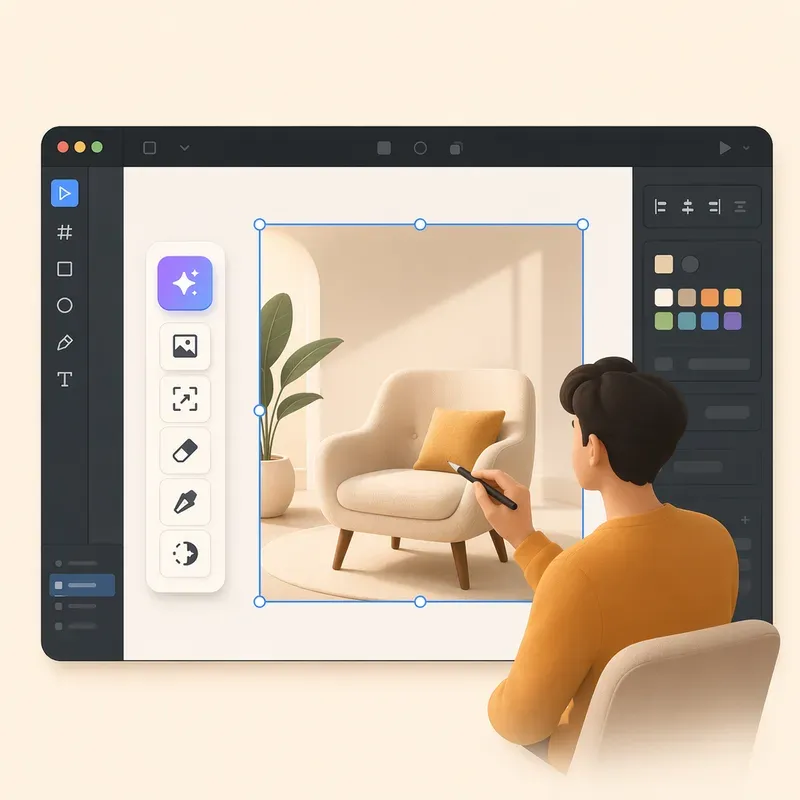 3부. Figma AI / 10장. 이미지 AI 도구 — Make an image, Expand, Erase, Vectorize, Boost resolution