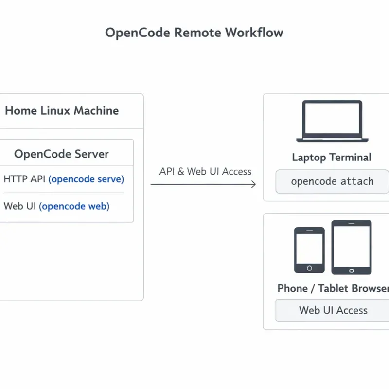 OpenCode serve 노트 - 원격에서 이어서 쓰는 방법(설정·보안·WSL 팁) - TILNOTE