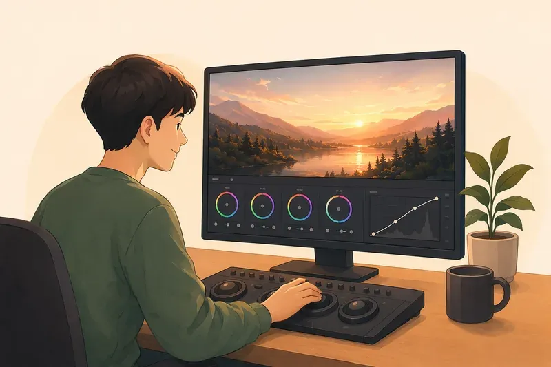 색보정으로 분위기 완성하기