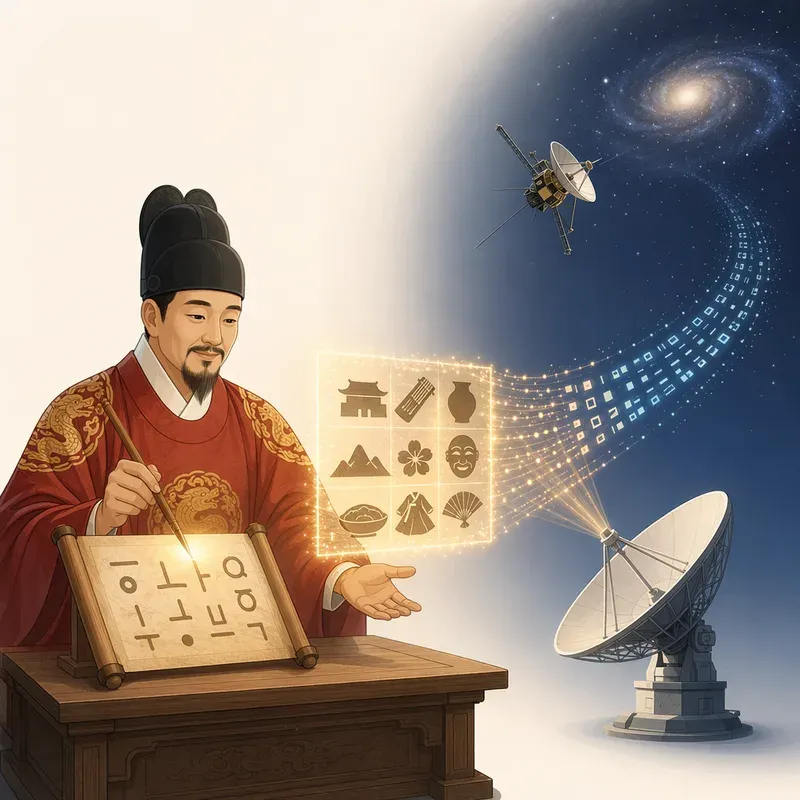 세종의 문자, 우주의 부호
