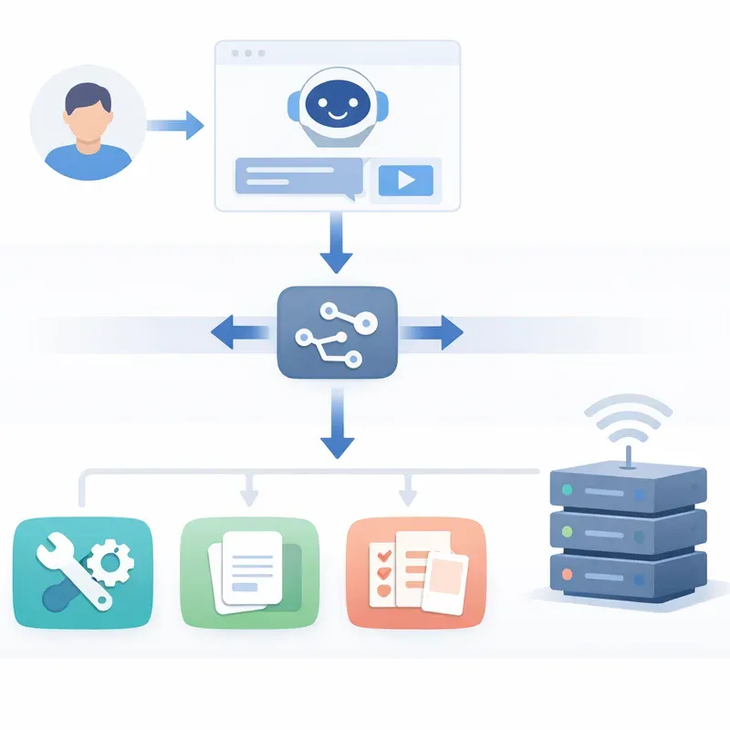 Host, Client, Server와 Tools·Resources·Prompts의 관계를 보여주는 개념도