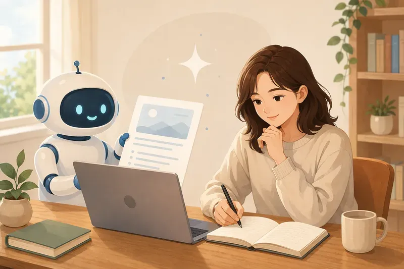 AI로 초안을 빠르게 쓰고 인간의 관점으로 완성하기