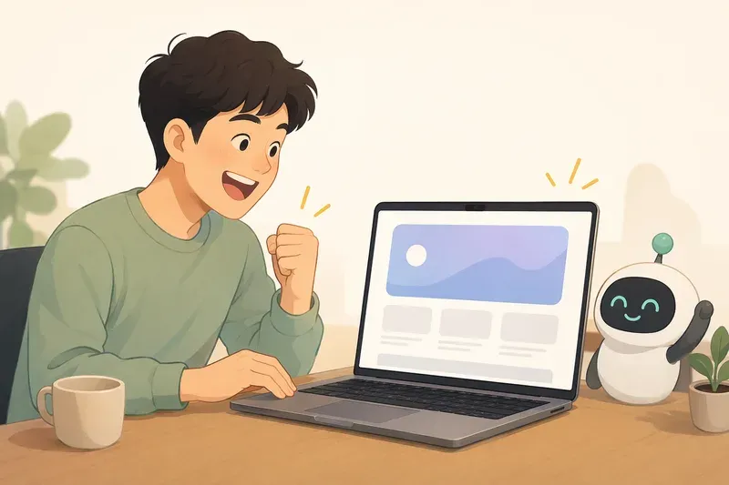 30분 만에 첫 화면 띄우기 — 첫 성공