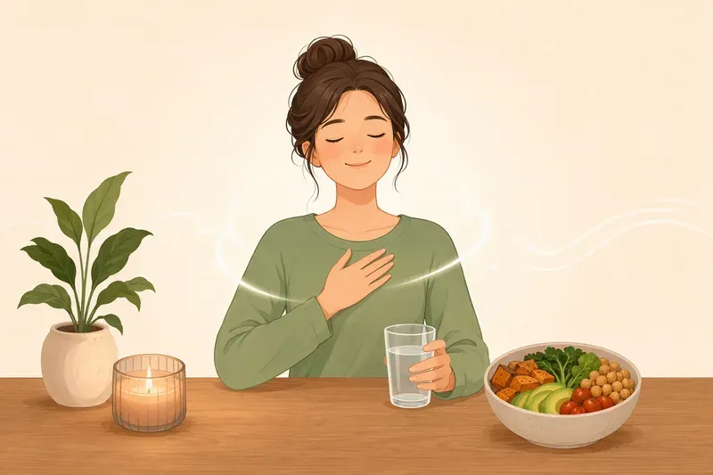 스트레스와 식욕을 다루는 회복 루틴