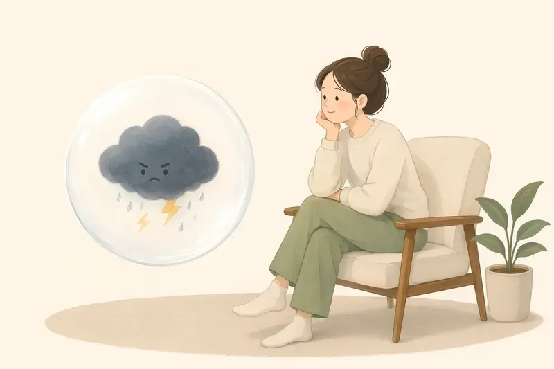 감정과 나 사이에 한 칸 만들기