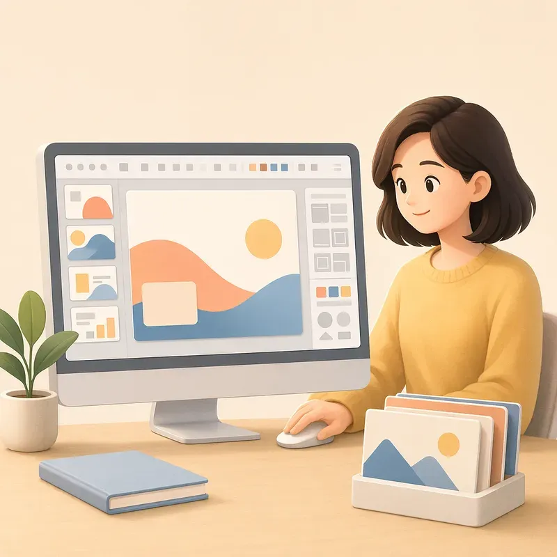 슬라이드, 이미지, 디자인 View로 결과물을 예쁘게 다듬기