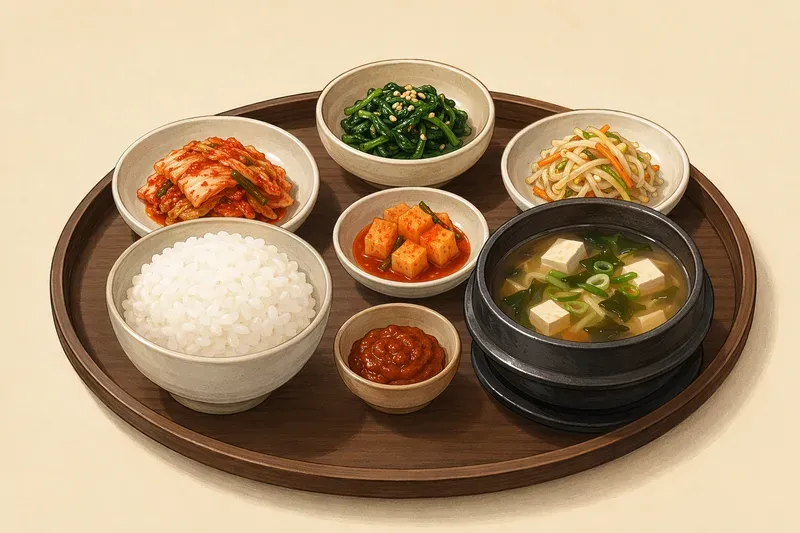 한국 요리의 기본 구조 이해하기