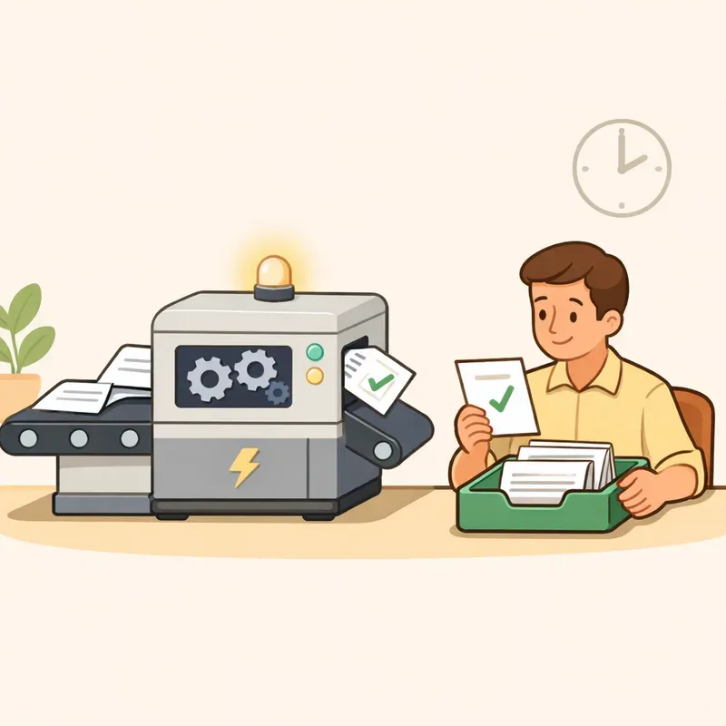 업무 자동화의 핵심 기능 익히기: 자동화, 검토 큐, Fast 모드