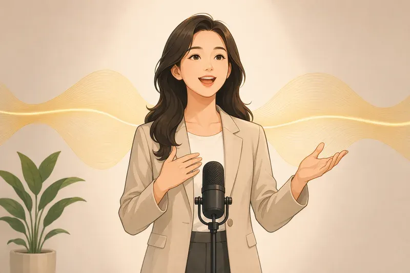 목소리, 발음, 속도로 신뢰감 만들기