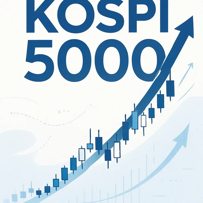 A conceptual illustration of the KOSPI stock index