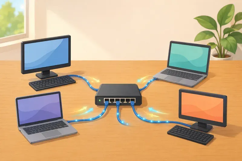 한 방 안의 작은 네트워크 만들기