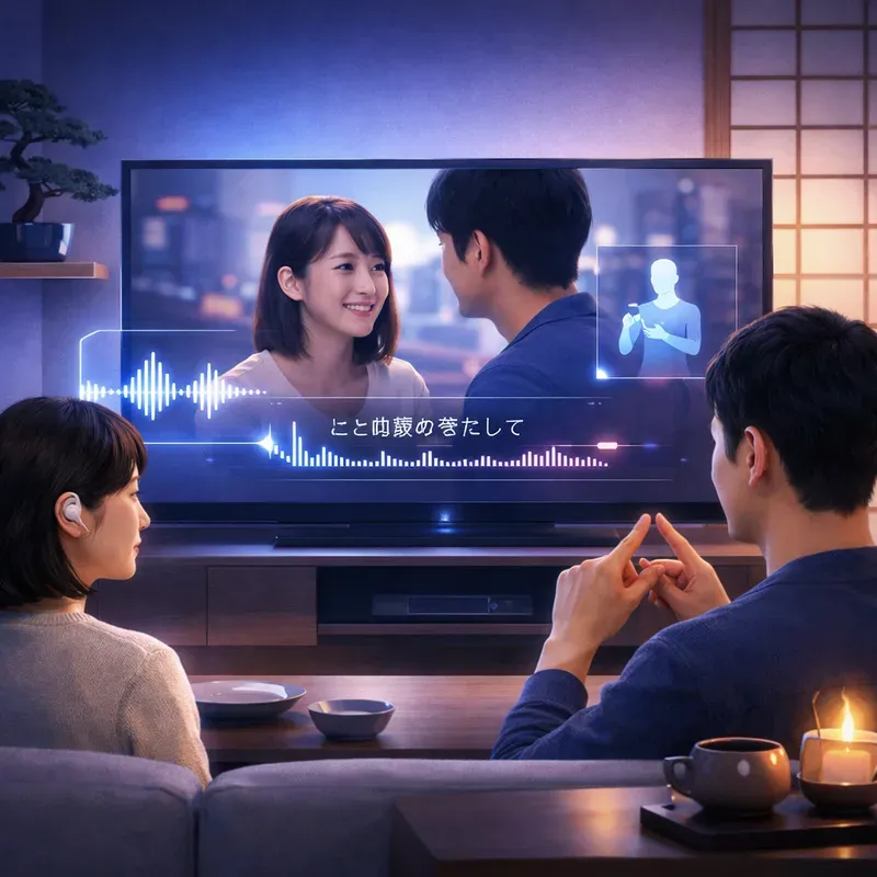 AI-Mimi와 일본 접근성 TV 혁신, 모두를 위한 시청 경험