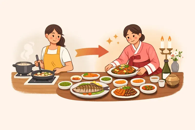 손님상과 특별한 날의 한국 요리